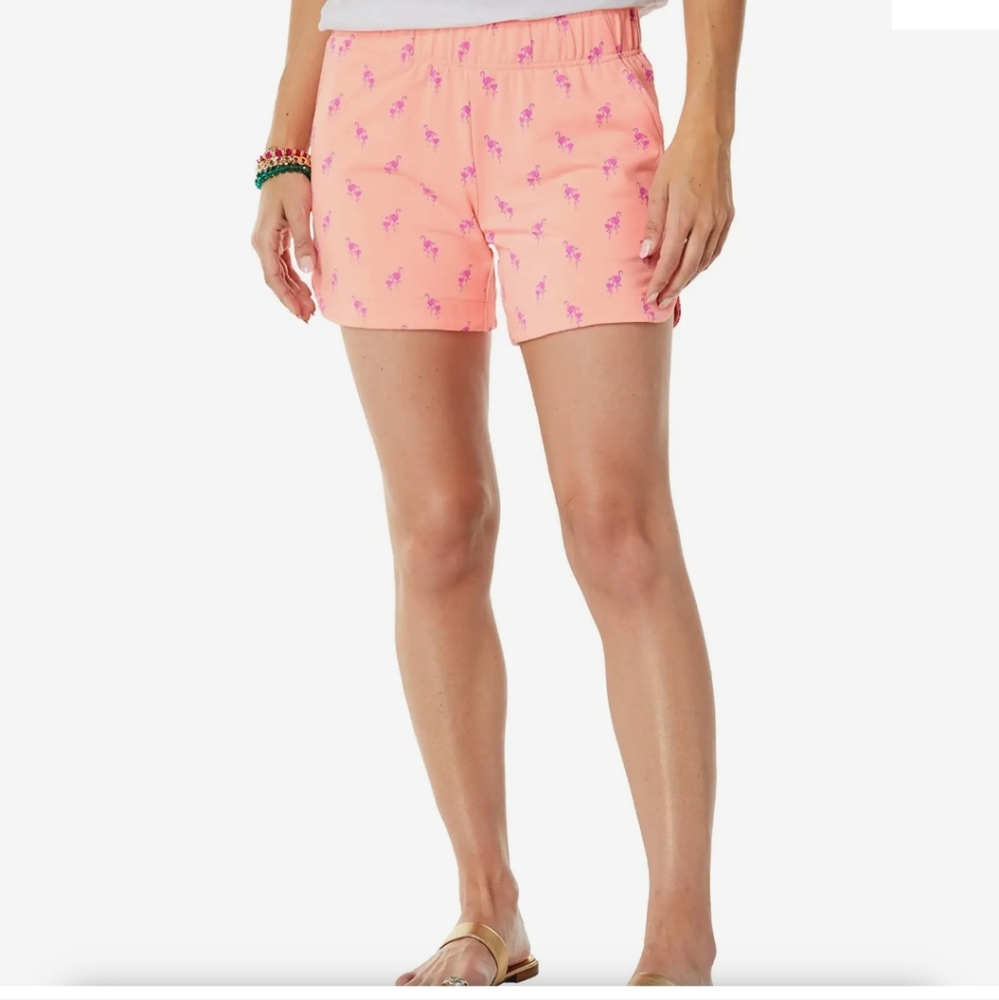 Lilly Pulitzer kyler knit short flamingo